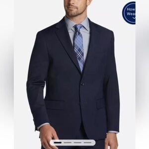 Tommy Hilfiger Navy Blue Two Button Blazer Jacket‎ Sport Coat Men’s 44L